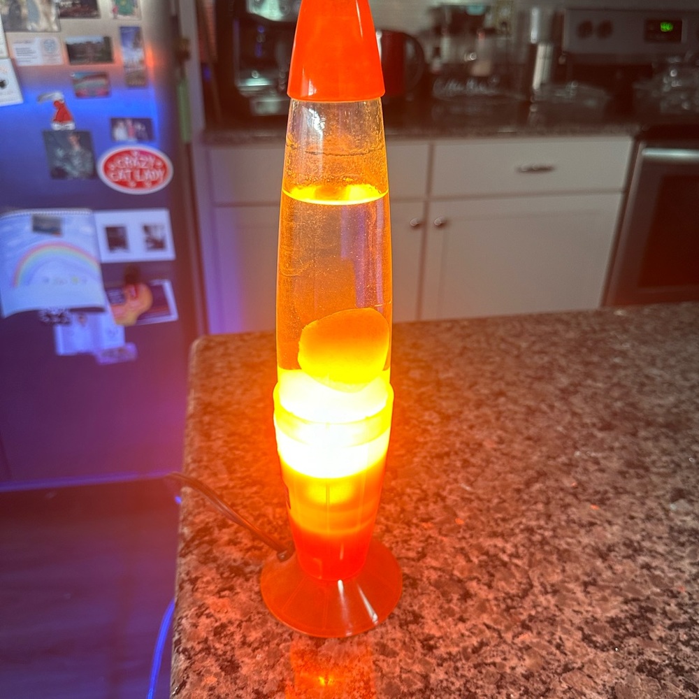 Orange lava lamp